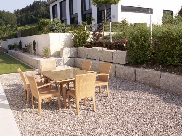 Gartensitzplatz kies