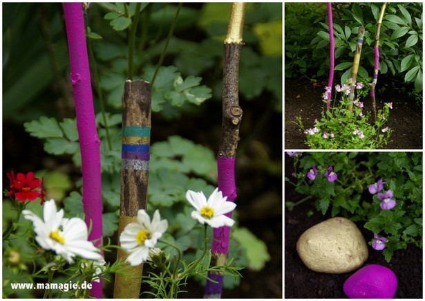 Gartendeko aus ästen