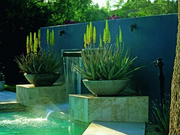 Moderne gartenbepflanzung