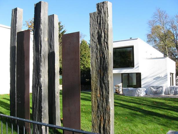 Gartengestaltung mit stelen