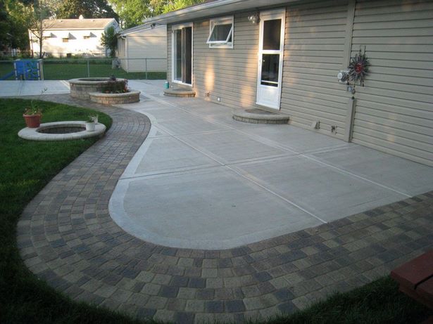 hinterhof-zement-terrasse-ideen-02 Backyard cement patio ideas