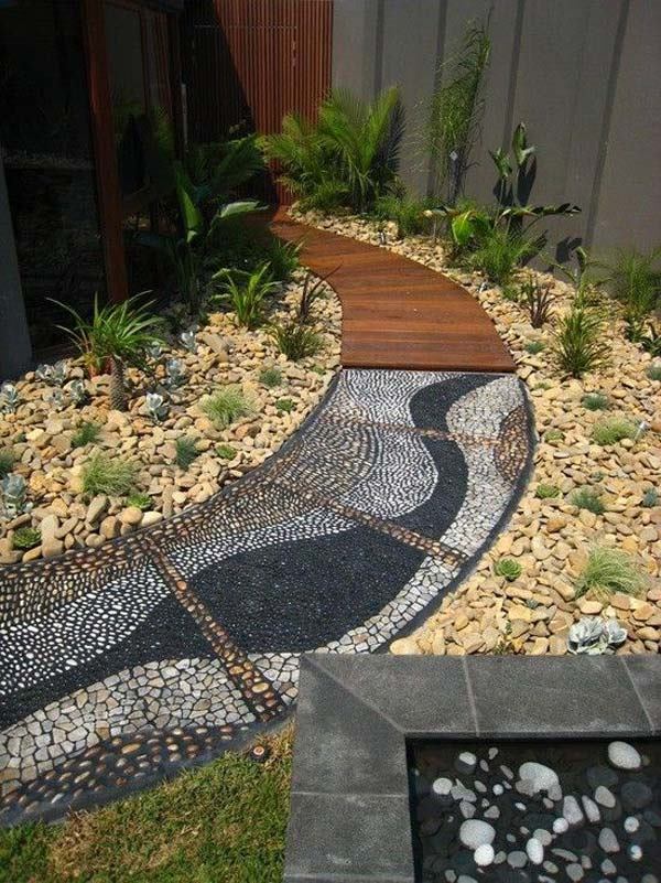 kies-garten-design-ideen-35_14 Pebble garden design ideas