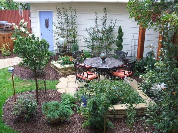 kleine-hinterhof-terrasse-landschaft-ideen-57_14 Small backyard patio landscape ideas