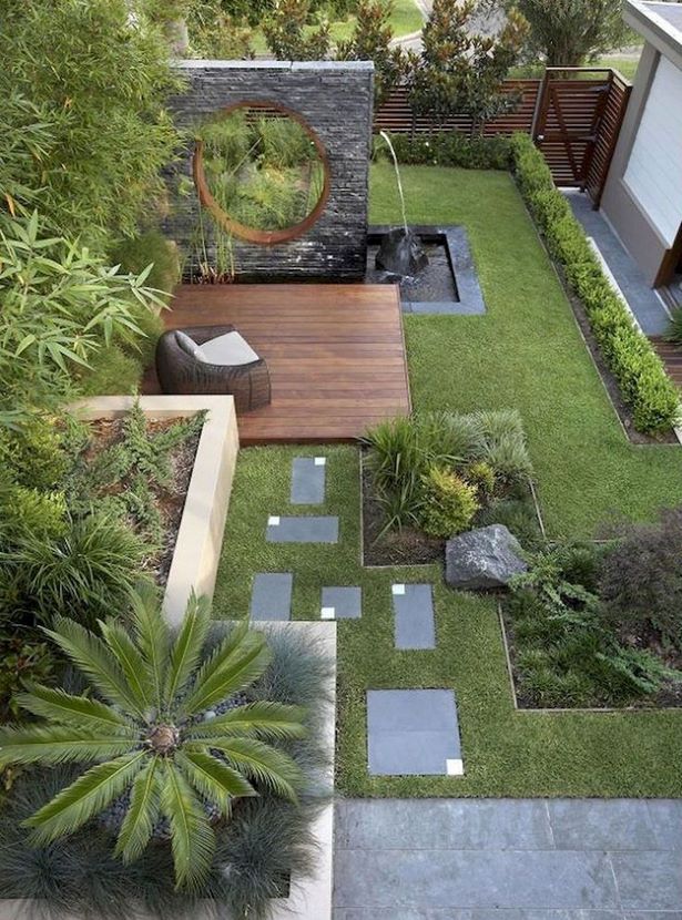 moderne-hinterhof-landschaftsbau-ideen-35 Modern backyard landscaping ideas