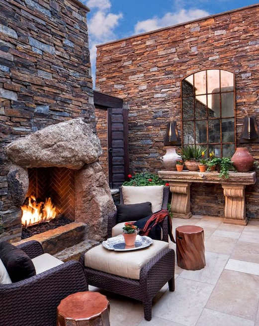 patio-steinmauer-ideen-47 Patio stone wall ideas