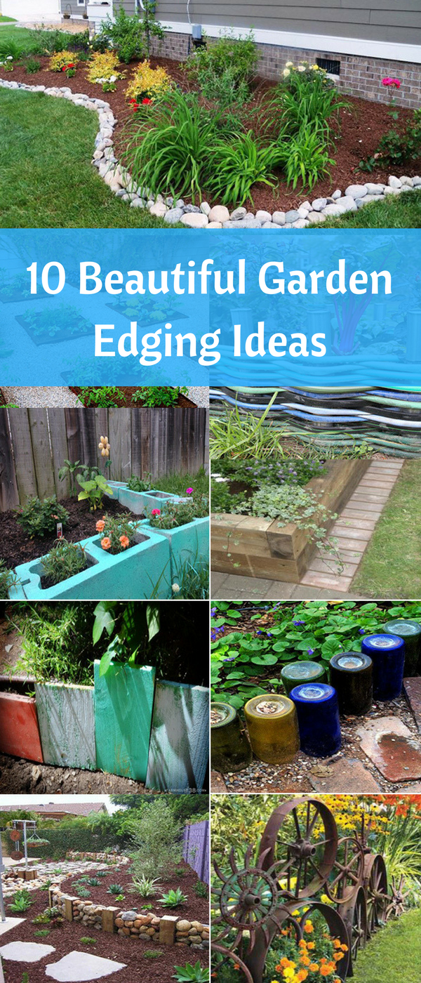 recycelte-garten-kanten-ideen-59 Recycled garden edging ideas