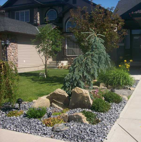 vorgarten-einfahrt-landschaftsbau-ideen-52_9 Front yard driveway landscaping ideas