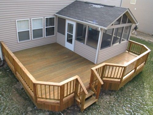 zuruck-veranda-deck-ideen-41 Back porch deck ideas