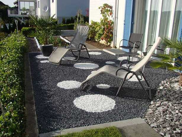 Kies im garten