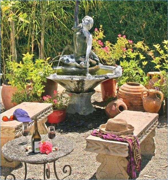 Steingartengestaltung fotos