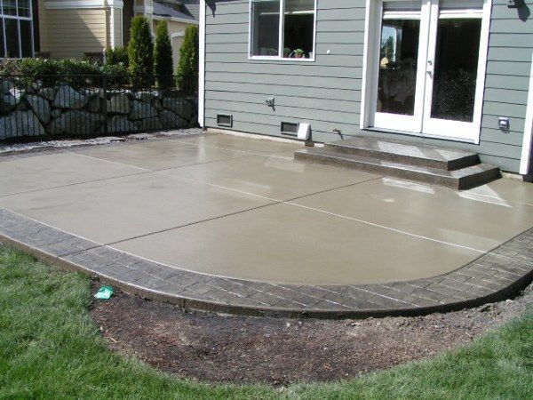 Beton patio Ideen