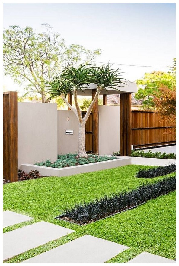 Moderne Vorgarten Landschaftsbau Ideen