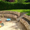 Gartengestaltung natursteinmauer