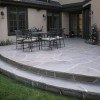 Raised stone patio ideas