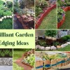 Creative ideas for garden edging