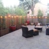 Konkrete patio-Ideen für kleine Hinterhöfe