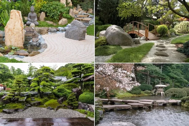 Japanisches Steingartendesign